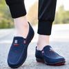 Primavera e Outono Velho Pequim Sapatos de Pano Homens Respiráveis Sapatos Casuais Papai Sapatos Moda Bean Shoes Soft Sole Lazy Shoes Sapatos de Lona