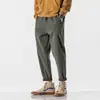 Pantalones casuales rectos de primavera y otoño para hombre, estilo coreano, a la moda, combinan con todo, overol, marca de moda, pantalones de harén deportivos holgados, pantalones