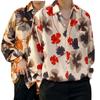 Camisa de hadas para hombre Primavera y Otoño divertida camisa estampada para hombre manga larga estilo Hong Kong suelta moda casual abrigo japonés