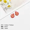 Colgante de Esmalte de Trébol de Cuatro Hojas de Colores Aleación Accesorios DIY Lindos Accesorios para Cadena de Teléfono Materiales Materiales para Ropa Dibujos Animados