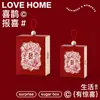 Caixa de Doces para Casamento Caixa de Presente de Alto Padrão para Casamento Caixa Vazia Caixa de Embalagem Bolsa Chinesa de Noivado Sacola de Doces de Alto Padrão