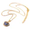 Amazon Collar de Clavícula Corazón de Amor de Piedra Natural Colgante de Estrella Collar con Diseño de Corazón Melocotón Estilo Nuevo Personalizado para el Trabajo