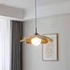 Araña de restaurante estilo wabi-sabi japonés de trébol de cuatro hojas, adecuada para casa de huéspedes, sala de té, restaurante de hot pot, luz decorativa para comedor comercial, arte en madera y hierro