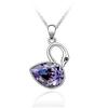 Promoção imperdível! Colar de cristal atacado-pingente de cristal gota de água atacado-cisne -060