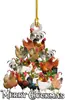 Nova Decoração de Árvore de Natal Animal DIY Pingente Pendurado Festa de Natal Presente
