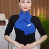 2025 Nuevo Otoño Versátil de Moda Bufanda de Lana Tejida Cuello Corto Color Sólido Calentador de Cuello Bufanda de Lana