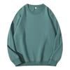 Suéter de felpa de cuello redondo de color sólido de primavera y otoño de 260 gramos, suéter de manga larga con estampado para hombres y mujeres, venta al por mayor