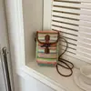 Bolsa de Celular Tecida para Mulheres, Estilo Fashion de Férias 2026 Novo Estilo Coreano para o Dia a Dia Bolsa de Ombro Transversal de Nicho de Alta Qualidade