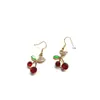 Pendientes de Gota de Aceite de Navidad de Papá Noel Pendientes de Árbol de Navidad de Reno Pendientes de Moda Lindos Ganchos para Orejas