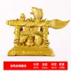 Adorno de Pluma de la Fortuna de Latón, Color Dorado, Chapado en Oro, Adorno de Pluma de Erudito, Decoración de Oficina de Cobre