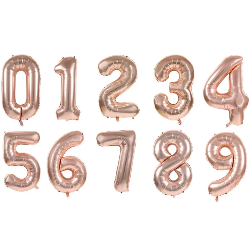 玫瑰金数字 2