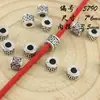 Nuevo Aleación Retro Plata de Tíbet DIY Cuentas de Aleación con Agujero Grande Cuentas Espaciadoras Accesorios Pulsera Joyería Accesorios