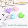 Lindo Clip Pequeño Acrílico con Forma de Corazón para Estudiantes, Adecuado para Sujetar Exámenes, Recibos, Fotos y Clips Multifuncionales de Oficina