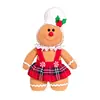 Muñeco de jengibre navideño transfronterizo, decoración para fiestas, lindos adornos navideños, muñeco de jengibre de chef de dibujos animados