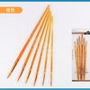 Set de 6 bolígrafos de propileno transfronterizo punta redonda cuerpo de plástico caramelo pincel estudiante diy pintura artística pincel de aceite lote