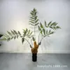 Helecho cabeza de mono seda dorada simulación árbol falso plantas de interior adornos para sala de estar grande helecho pelo dorado perro helecho en maceta planta verde biónica