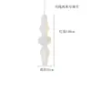 Lustre de seda Isamu Noguchi, lustre para janela de apartamento duplex estilo japonês, lustre para quarto, sala de jantar, lustre para escada de villa duplex loft