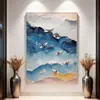 Marea Azul Moderno Sencillo Estilo Crema Mar Azul Decoración de Entrada Pintura Hotel Abstracto Surf Colgante Pintura