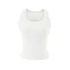 Atacado de roupas femininas transfronteiriças: Novo top regata de ombro largo para verão feminino, estilo europeu e americano, decote U grande, simples, casual, versátil