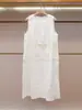 Shenzhen Nanyou Ropa de Mujer de Gama Alta Verano Nueva Moda Elegante Casual Corte Recto Ajuste Delgado Sin Mangas Vestido Tipo Camiseta