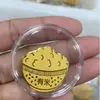 Shuibeike Mesmo Estilo Ouro Puro 2mg Riqueza Princesa Por Favor Fique Rica Riqueza Adesivo de Celular Presente Promocional Atacado
