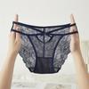 Explosions Ropa Interior de Encaje para Mujer Estilo Japonés Estilo Girly Lazo Elegante Alta Elasticidad Transpirable Hueco Ropa Interior para Mujer 60298