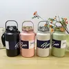 Tetera Deportiva Alta Apariencia Tetera de Galón Tetera Espacial Termo Gran Capacidad Taza con Popote Estudiante Montañismo al Aire Libre Taza de Agua Nueva