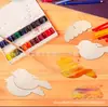 Artesanato DIY Feito à Mão Pássaro de Madeira 3D Artesanato de Natal Infantil Material Didático Infantil Cor Branca para Pintar