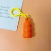 Colgante de estuche para labial con forma de calabaza de silicona, protector de labial portátil, accesorio de estuche protector para labial en stock