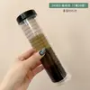 Marrom leite Alta Elástico Durável Faixa de Borracha Simples Elegante Faixa de Cabelo Corda de Cabelo 2025 Nova Corda de Cabelo de Couro