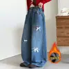 Calças de Outono para Meninas 2026 Nova Moda Roupas Infantis Calças Retas para Meninas para Uso ao Ar Livre Jeans de Outono para Crianças Calças Longas