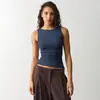Aliexpress Nuevo Chaleco Deportivo Casual de Canalé para Mujer Moda Trendy Europea y Americana Camiseta Base para Mujer
