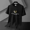 Nova Camiseta Masculina de Modal com Gola Redonda e Meia Manga, Camiseta Soltinha de Manga Curta para Jovens, Camiseta Soltinha da Moda