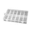 Caja de Almacenamiento de Plástico PP Transparente de 36 Compartimentos, 18 Compartimentos, 12 Compartimentos para Cuentas, Componentes Electrónicos, Caja de Empaque, Caja para Piezas de Joyería