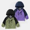 Jaqueta Meninos Roupas Infantis 2025 Primavera e Outono Novo Infantil Carga Infantil Grande Bebê Manga Raglan Jaqueta de Menino