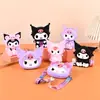 Bolso de hombro para teléfono móvil de niña, bolsa de almacenamiento, colgante, monedero, bolso cruzado de hombro de muñeca Kuromi, bolsa de almacenamiento para niños