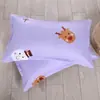 Funda de almohada simple estampada 48*74 cubierta para inserto de almohada, funda de almohada engrosada para adultos, universal para dormitorios y hoteles