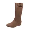 Botas plisadas para mujer por encima de la rodilla, estilo retro, efecto adelgazante, botas de jinete, botas tipo cigarrillo para Otoño e Invierno 2026