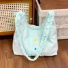 Bolso de Mujer con Volantes Transfronterizo 2026 Verano Nuevo Versátil Moda Bolso de Hombro Cruzado Bolso Tote de Gran Capacidad para Viajar