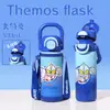 Termo Disney para Niños Niñas Niños Estudiantes Taza con Popote Botella de Agua Acero Inoxidable 316 Preescolar Elsa