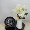 Crisantemo Bola de 5 Cabezas Ramo Pequeño de Flores Falsas Proyecto de Boda Arreglo Floral Decoración para Hotel Hogar Diseño Paisajismo de Jardín Flores Artificiales