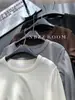 Camiseta de manga larga con cuello redondo, estilo minimalista, para mujer, otoño 2026, básica, corte holgado, adelgazante, versátil, disponible en varios colores