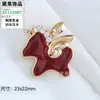Colgante de Pony de Cristal para el Año del Zodiaco, Lujo Ligero, Gama Alta, Encanto Exquisito y de Moda, Unicornio Más Vendido en Tiktok al por Mayor