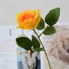 Rosa Artificial Única de Flanela Rosa de Casamento Cascata de Flores Decoração de Parede Arranjo de Flores Decoração de Casa Decoração com Flores Artificiais
