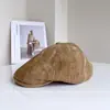 Gorra Británica Retro Tie-Dye a la Moda para Mujer, Nueva Gorra de Béisbol Versátil Casual Coreana de Otoño, Boina Invertida
