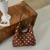 2026 Nova Bolsa Simples de Ombro Único com Poá Personalizado para Axila Tendência de Alto Valor Moda Elegante Casual Bolsa Tote