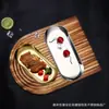 Prato Oval de Aço Inoxidável Estilo Nórdico Bandeja de Toalhas Prato de Comida Estilo Coreano Bandeja de Armazenamento Prato de Sobremesa Confeitaria Prato Plano Dourado