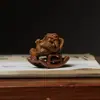 Thuja Sueño Cumplido Sapo Dorado Mascota de Té Mango Sándalo Sapo Pequeño Cisne Hogar Oficina Escritorio Adornos