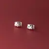 Aretes de tuerca año del tigre para mujer estilo japonés y coreano frescos esmerilados animal ojo grande lindos aretes de tigre