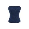 Top de Tubo de Malla Plisada Estilo Pure Lust para Mujer Verano Estilo Europeo y Americano Sexy Chica Caliente Hombro Descubierto Top Básico Traje